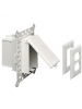 Arlington DBVMA1CGC - Electrical Box with Weatherproof Cover - Adjustable Flange 1/4-Inch to 2-1/2-Inch - Clear - Vertical - 1-Gang